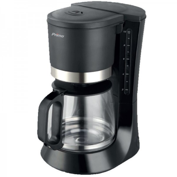 PRIMO ECO ΚΑΦΕΤΙΕΡΑ ΦΙΛΤΡΟΥ PRCM-40213 1.2L 10ΦΛ ΜΑΥΡΗ/ΙΝΟΧ 400213