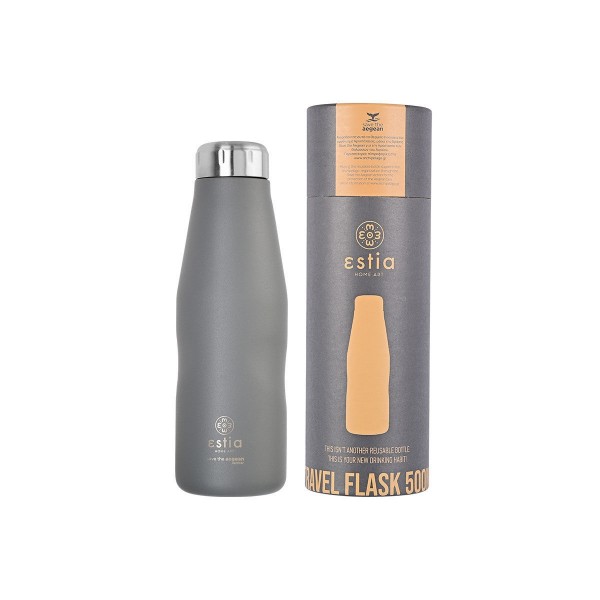 ΘΕΡΜΟΣ TRAVEL FLASK SAVE THE AEGEAN 500ml FJORD GREY 01-8550