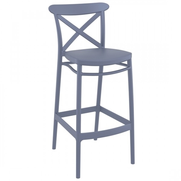 CROSS BAR ΣΚΑΜΠΩ 75cm DARK GREY PP 45x52x106cm 20.0607