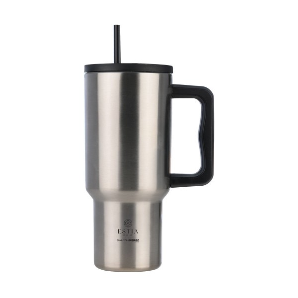 ΘΕΡΜΟΣ STRAW TUMBLER XL SAVE THE AEGEAN 900ml STEEL FLOW 01-36232