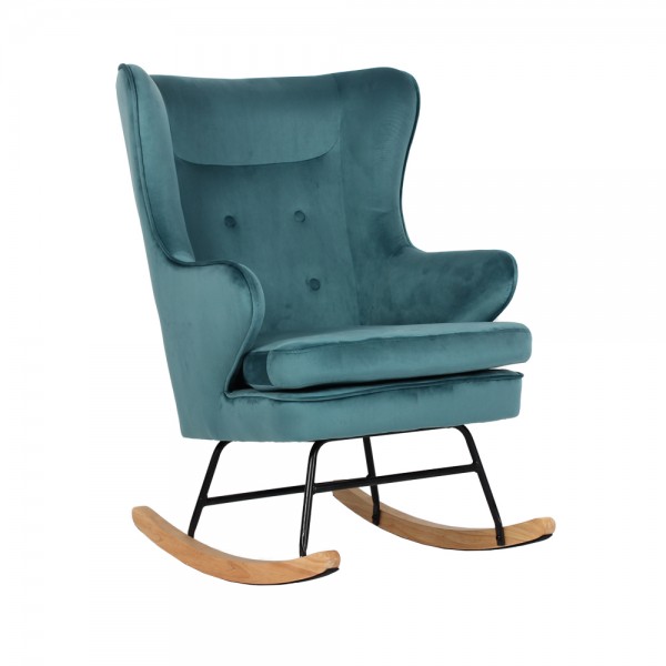 ROCKER ΠΟΛΥΘΡΟΝΑ ΚΟΥΝΙΣΤΗ ΣΜΑΡΑΓΔΙ 71x86x102cm