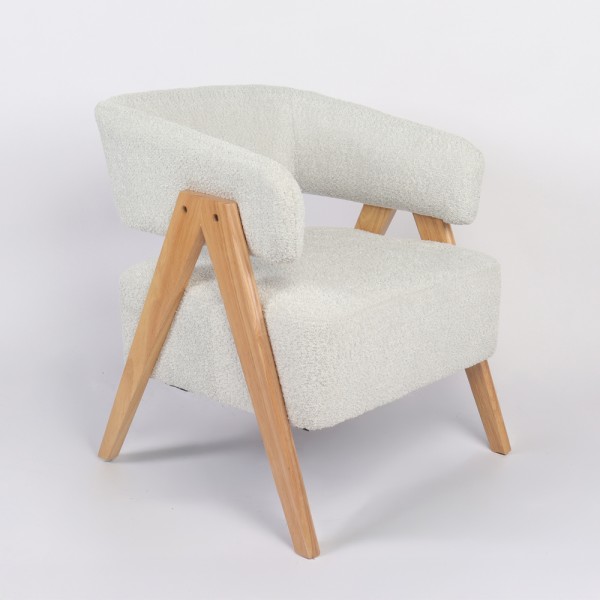 LAMDA ΠΟΛΥΘΡΟΝΑ BEIGE ΦΥΣΙΚΟ 74x67x66cm