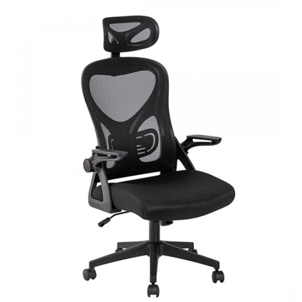 Καρέκλα Γραφείου A8980 Μαύρο/Γκρί mesh με ανάκλιση 59X63X46-113/56-122cm