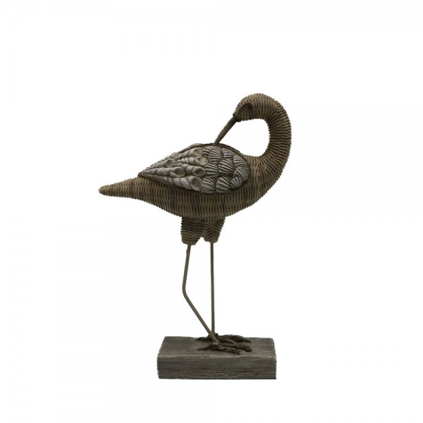 CALOR DECO ΠΟΥΛΙ POLYRESIN ΦΥΣΙΚΟ 20,5x8,5xH31cm