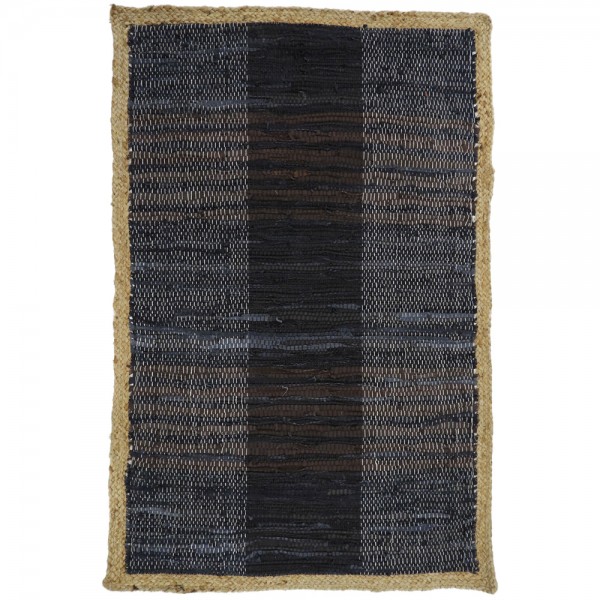 DARK ΧΑΛΙ ΔΕΡΜΑ ΓΙΟΥΤΑ ΜΑΥΡΟ ΜΠΕΖ 60x90cm 020525