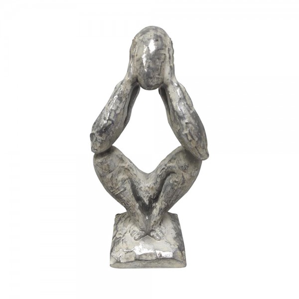 PENSEI 2 DECO POLYRESIN ΑΣΗΜΙ 9x7xH21cm