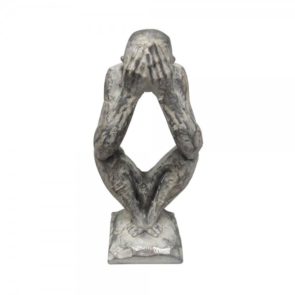 PENSEI 3 DECO POLYRESIN ΑΣΗΜΙ 9x8xH21cm