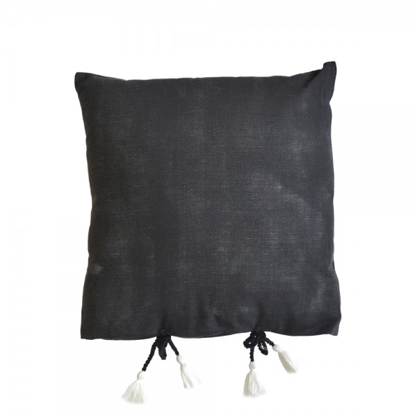 SABLE 9 ΔΙΑΚΟΣΜΗΤΙΚΟ ΜΑΞΙΛΑΡΙ 45x45cm ΒΑΜΒΑΚΙ ΜΑΥΡΟ