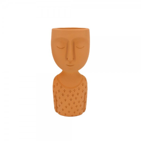 SKEPTICAL 1 ΚΑΣΠΩ POLYRESIN TERRACOTTA 10,8x8,7xH25,6cm