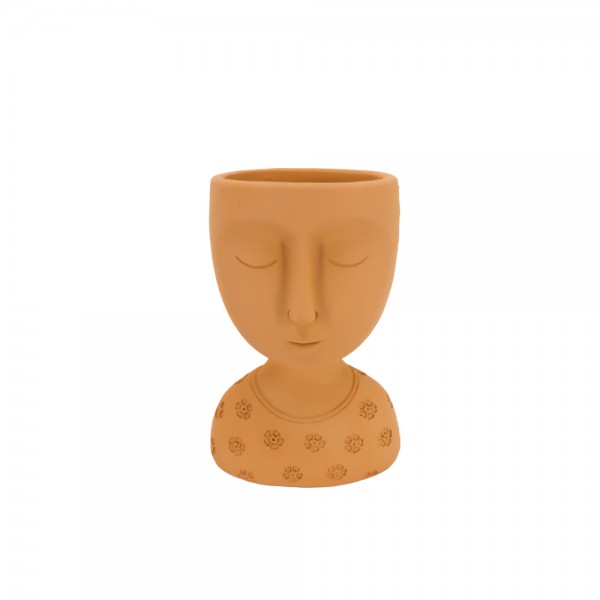 SKEPTICAL 2 ΚΑΣΠΩ POLYRESIN TERRACOTTA 14,8x10xH19,4cm