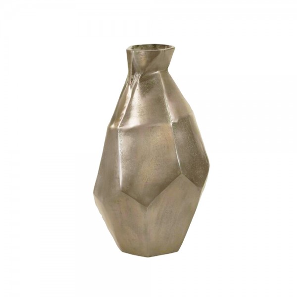 IWA 4 ΒΑΖΟ ΑΛΟΥΜΙΝΙΟ ΧΡΥΣΟ ΑΝΤΙΚΕ D17xH25cm