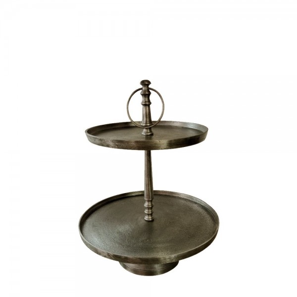 LOOP STAND 2ΘΕΣΕΩΝ ΑΛΟΥΜΙΝΙΟ ΧΡΥΣΟ ΑΝΤΙΚΕ D39xH49cm