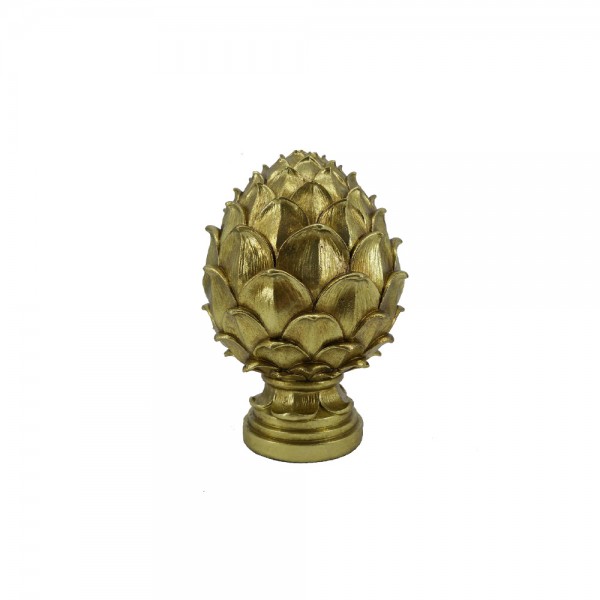 GOLDEN PINUS DECO POLYRESIN ΧΡΥΣΟ D16xH25cm