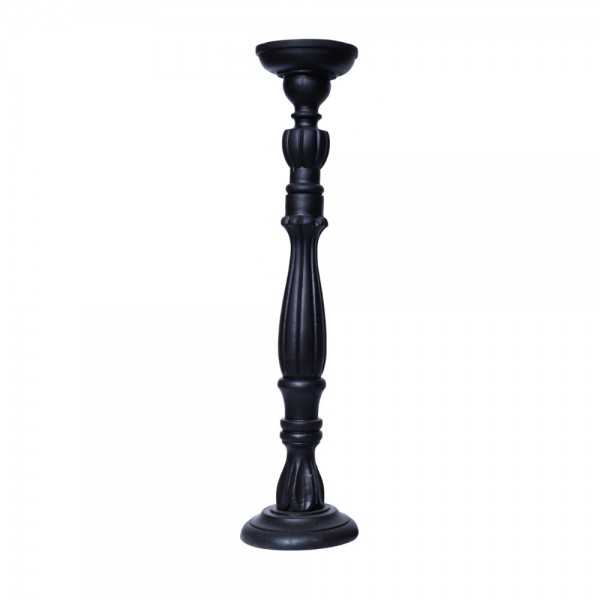 KENDAL ΚΗΡΟΠΗΓΙΟ ΞΥΛΟ MANGO ΜΑΥΡΟ D13xH45cm