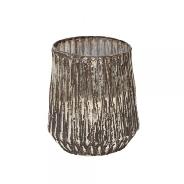 TALOS ΒΑΣΗ ΡΕΣΩ ΓΥΑΛΙ ΑΣΗΜΙ ΑΝΤΙΚΕ D15xH17cm