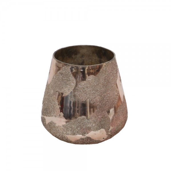 ALKE ΒΑΣΗ ΡΕΣΩ ΓΥΑΛΙ ΧΡΥΣΟ D15xH15cm