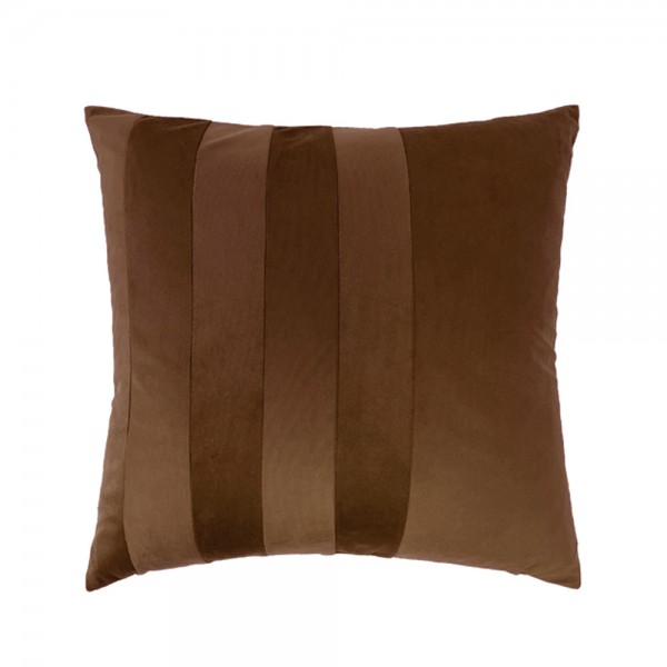 SERI ΔΙΑΚΟΣΜΗΤΙΚΟ ΜΑΞΙΛΑΡΙ 45x45cm ΒΕΛΟΥΔΟ ΚΑΦΕ