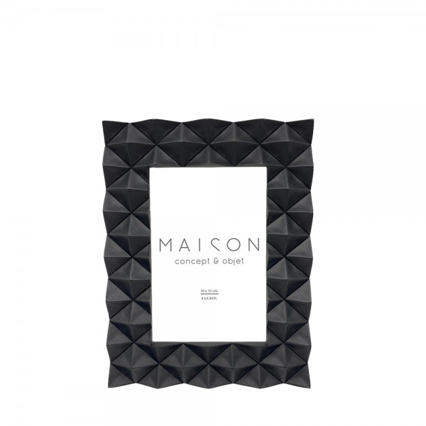 VIRO ΚΟΡΝΙΖΑ 22.2x14.5x42cm POLYRESIN ΜΑΥΡΟ ΓΥΑΛΙ