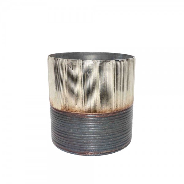 JEG ΒΑΣΗ ΡΕΣΩ ΓΥΑΛΙ ΧΡΥΣΟ ΜΠΡΟΝΖΕ ΓΚΡΙ D12,5xH13cm