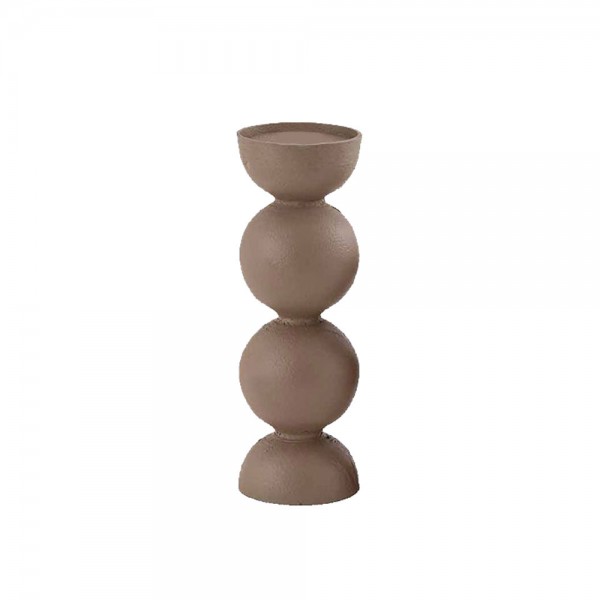 FORMAS ΚΗΡΟΠΗΓΙΟ ΑΛΟΥΜΙΝΙΟ BEIGE ROUGH 8x8xH24cm