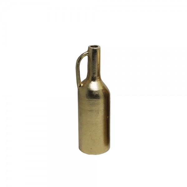 BOTTLE 30,5 ΒΑΖΟ ΑΛΟΥΜΙΝΙΟ ΧΡΥΣΟ ANTIQUE D10xH30,5cm