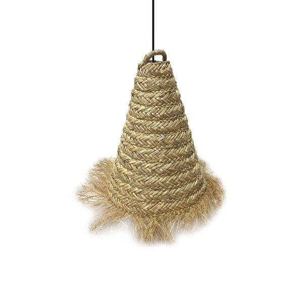SYROS ΦΩΤΙΣΤΙΚΟ ΟΡΟΦΗΣ 40x40x57cm SEAGRASS ΦΥΣΙΚΟ