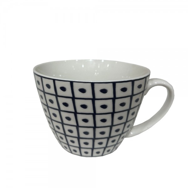 SERAX A ΚΟΥΠΑ NEW BONE CHINA ΛΕΥΚΟ ΜΑΥΡΟ D11xH8cm