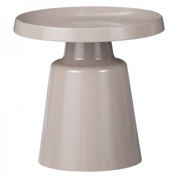 Βοηθητικό τραπέζι Ginoze Inart cappuccino μέταλλο Φ50x50εκ 029-000273