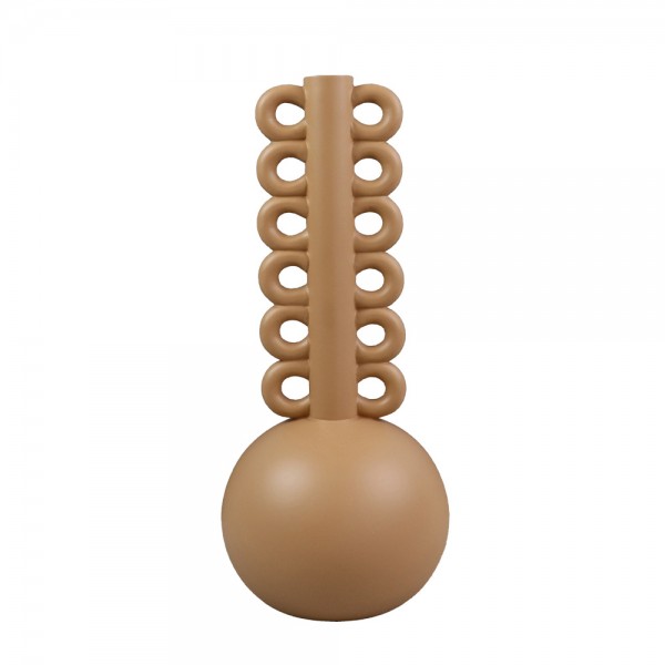 THYRA ΒΑΖΟ POLYRESIN TERRACOTTA 14,5x14,5xH34cm