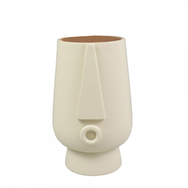 FIRA ΒΑΖΟ POLYRESIN IVORY 11,5x10,5xH17,5cm