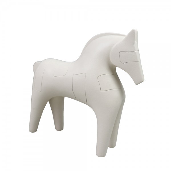 MAX DECO ΑΛΟΓΟ POLYRESIN ΛΕΥΚΟ 20x6xH21,5cm