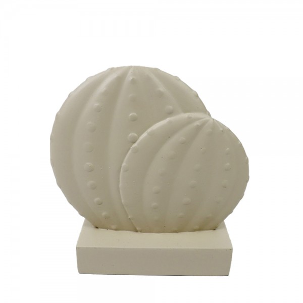 TOLUCA DECO ΚΑΚΤΟΣ POLYRESIN ΜΠΕΖ 13x5xH13,5cm