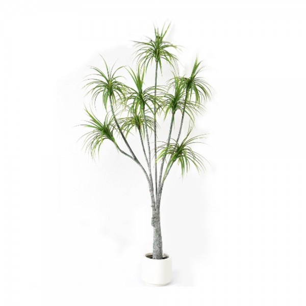 HEMLOCK ΤΕΧΝΗΤΟ ΦΥΤΟ ΣΕ ΓΛΑΣΤΡΑ PE ΠΡΑΣΙΝΟ H230cm