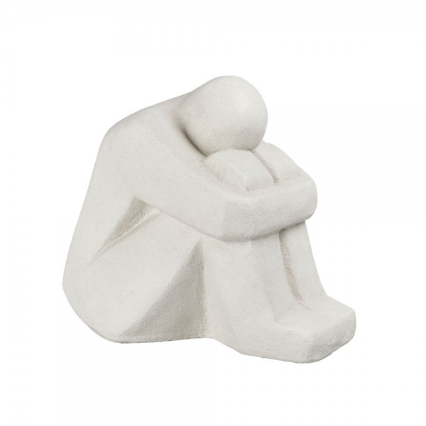 HARPER DECO ΦΙΓΟΥΡΑ POLYRESIN ΛΕΥΚΟ 43x29,2xH37cm