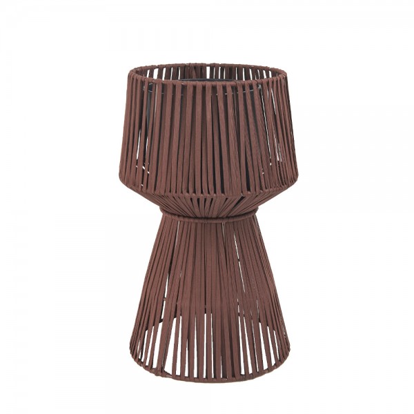 ROPE ΚΑΣΠΩ ΜΕΤΑΛΛΟ ΣΧΟΙΝΙ ΚΑΦΕ 32x32xH55cm