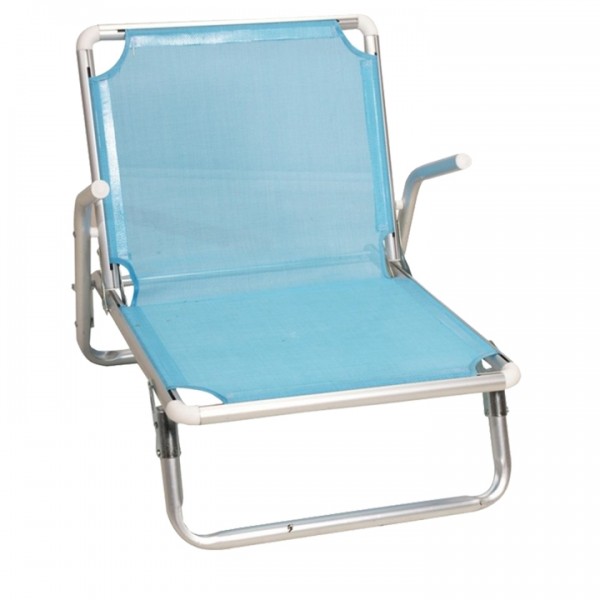 ΚΑΡΕΚΛΑΚΙ ΠΑΡΑΛΙΑΣ ΣΚΟΥΡΟ LIGHT BLUE 61x55x54CM 03.CH-077/LB