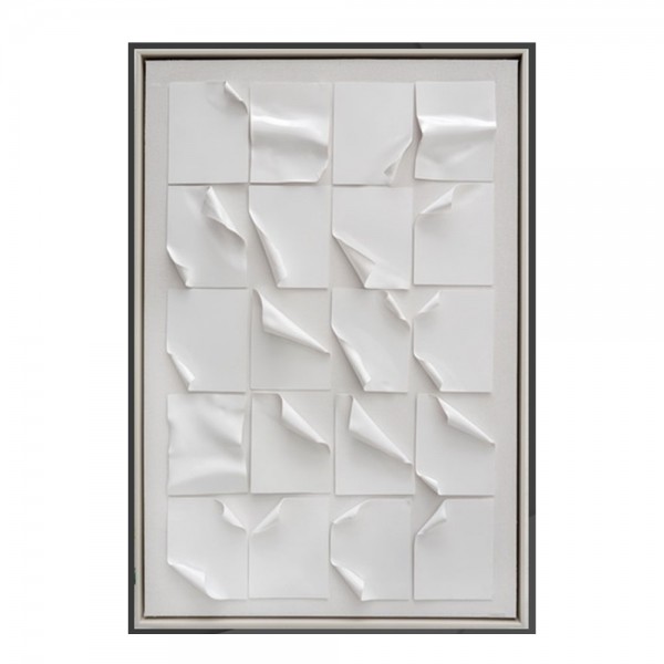 WHITE PAGES ΠΙΝΑΚΑΣ ΚΑΜΒΑΣ ΛΕΥΚΟ ΚΟΡΝΙΖΑ ΑΣΗΜΙ 80x120xH3,5cm