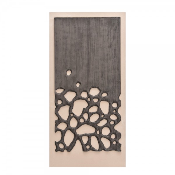 CONFIDENCE ΠΙΝΑΚΑΣ ΚΑΜΒΑΣ ΑΝΘΡΑΚΙ ΜΠΕΖ ΞΥΛΟ 60x120xH4cm