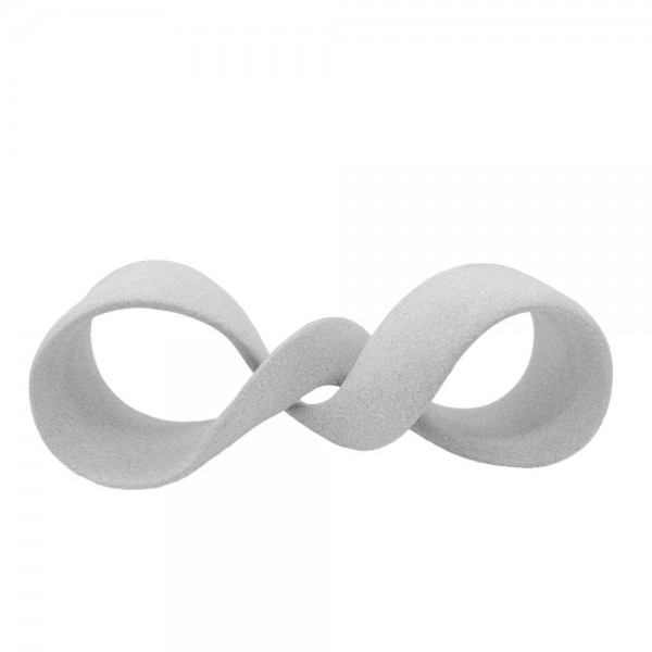 LACING DECO ΚΟΜΠΟΣ POLYRESIN ΛΕΥΚΟ 37x12xH14,5cm