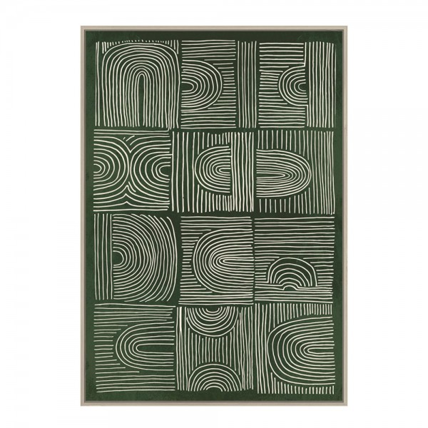TUPIK ΠΙΝΑΚΑΣ ΔΙΑΚΟΣΜΗΣΗΣ 100x140x4cm ΚΑΜΒΑΣ ΠΡΑΣΙΝΟ ΜΠΕΖ ΞΥΛΟ ΦΥΣΙΚΟ
