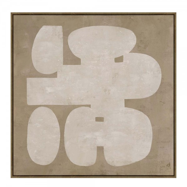 IMITATION ΠΙΝΑΚΑΣ ΔΙΑΚΟΣΜΗΣΗΣ 80x80x4 ΚΑΜΒΑΣ ΜΠΕΖ MDF ΚΑΦΕ 031428