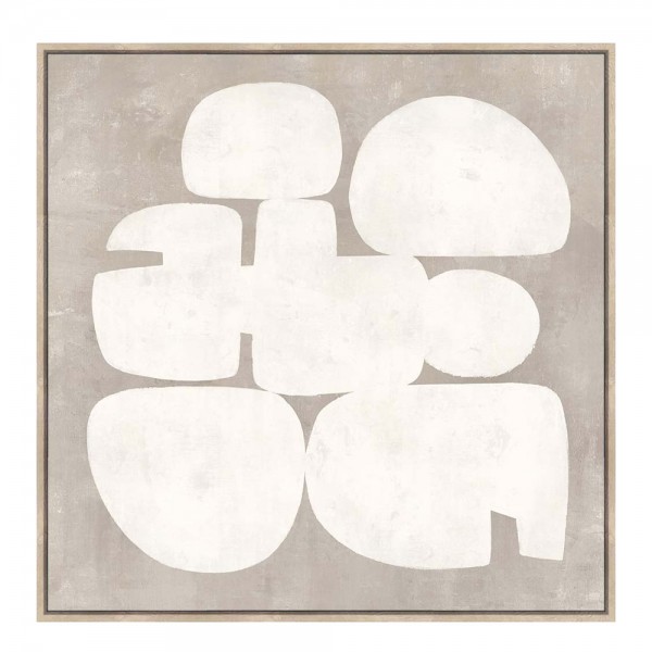 IMITATION GRIS ΠΙΝΑΚΑΣ ΔΙΑΚΟΣΜΗΣΗΣ 80x80x4 ΚΑΜΒΑΣ ΓΚΡΙ ΛΕΥΚΟ MDF ΦΥΣΙΚΟ 031430