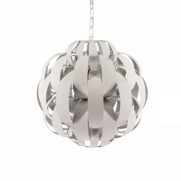 FULVIA ΦΩΤΙΣΤΙΚΟ ΟΡΟΦΗΣ 50x50x53cm ΜΕΤΑΛΛΟ ΛΕΥΚΟ