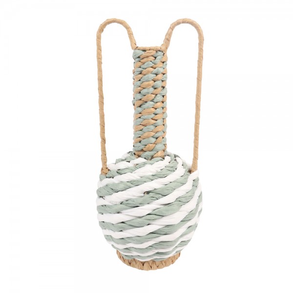 KEA ΒΑΖΟ 21x21x46 PAPER ROPE ΦΥΣΙΚΟ ΛΕΥΚΟ ΜΕΝΤΑ 031558