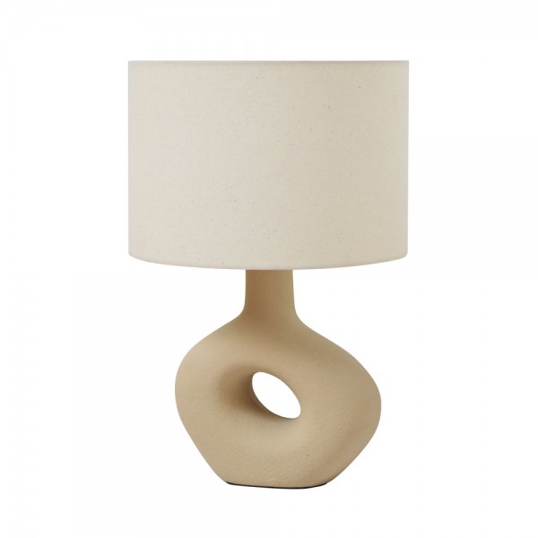 PEBBLE ΦΩΤΙΣΤΙΚΟ ΕΠΙΤΡΑΠΕΖΙΟ 23x12x49 ΚΕΡΑΜΙΚΟ ΜΠΕΖ ΛΙΝΟ ΜΠΕΖ