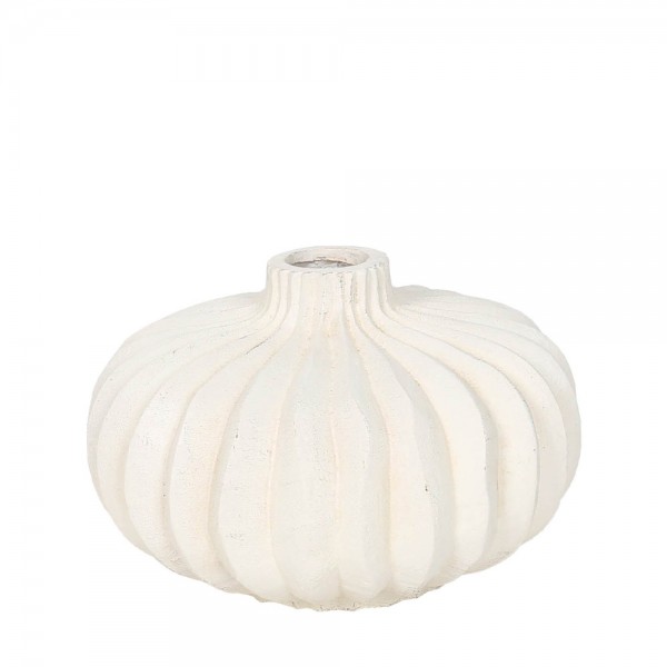 SEMELI ΒΑΖΟ 35x35x21cm MgO ΛΕΥΚΟ