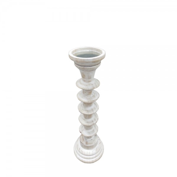 SIKINOS ΚΗΡΟΠΗΓΙΟ 13x13x42 ΞΥΛΟ ΕΛΑΤΟ WHITE WASHED