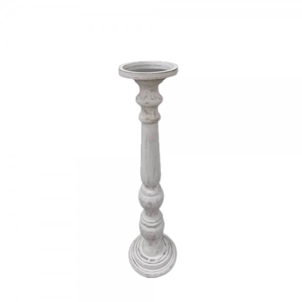 SIKINOS ΚΗΡΟΠΗΓΙΟ 18x18x68 MDF WHITE WASHED