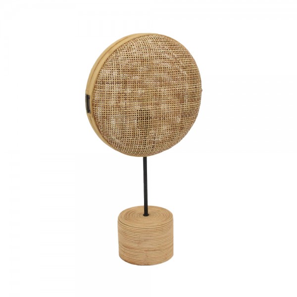 KAMIRA ΦΩΤΙΣΤΙΚΟ ΕΠΙΤΡΑΠΕΖΙΟ RATTAN PLYWOOD ΦΥΣΙΚΟ 31x12xH59cm 032059