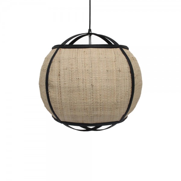 NUBIA ΦΩΤΙΣΤΙΚΟ ΟΡΟΦΗΣ ΣΧΟΙΝΙ BAMBOO ΦΥΣΙΚΟ ΜΑΥΡΟ 41,5x41,5xH39cm